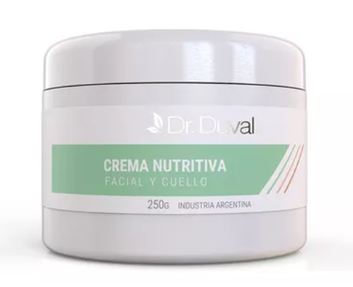Crema Facial y cuello nutrit con elastina, germ de trigo,colagen,silicon,urea y retin x250 Dr Duval